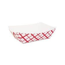 #200 Red Plaid Tray